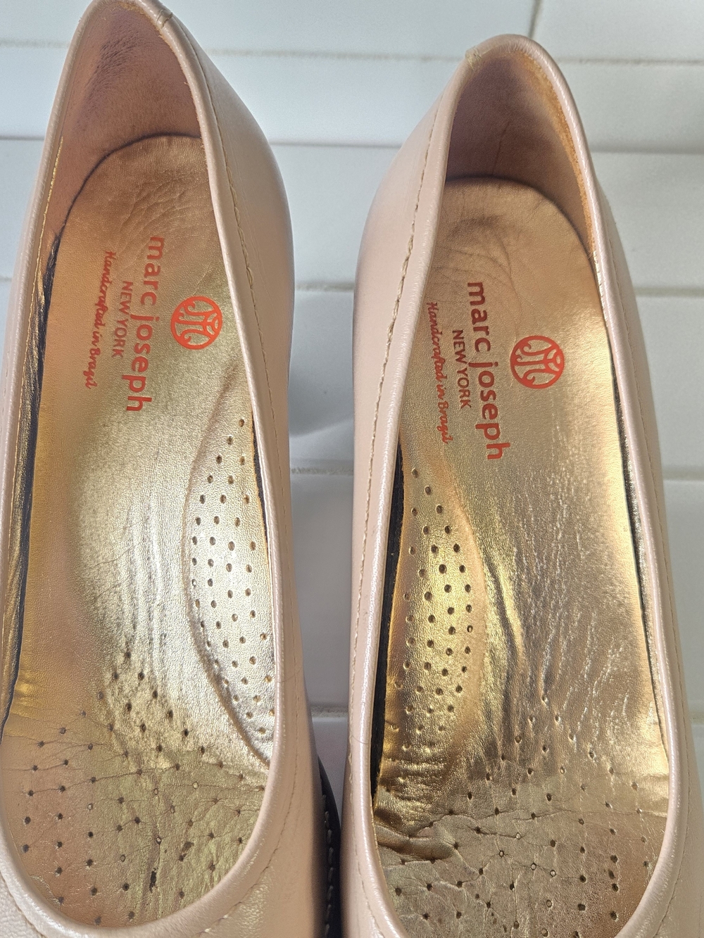 Marc Joseph New York Nyc Pump -nude Napa- Size 8 1/2 - Picture 7 of 11
